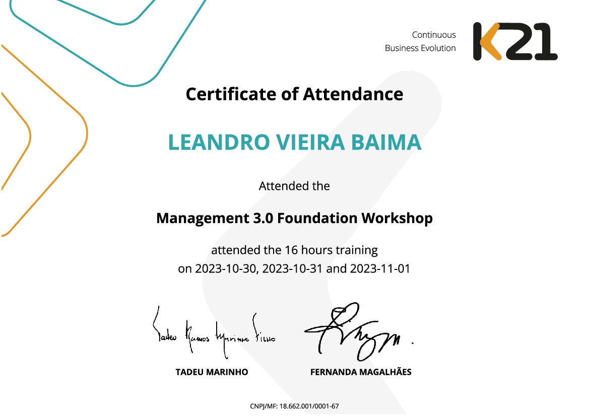 Certificado K21